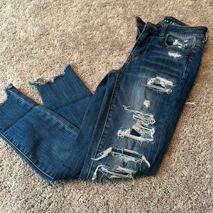 American Eagle, hi-rise jegging crop, size 4